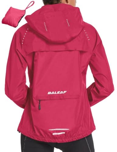 Baleaf Women's Packable Hooded Rain Jacket