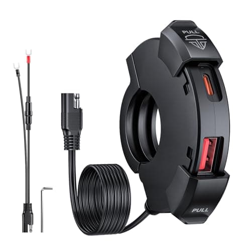 EXTRACTME Dual USB-C 30 W PD Handlebar Charger (12 V, 0.51 in wide)