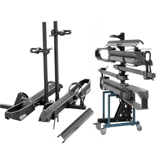 Tekmira Foldable 2-Bike Hitch Rack with Ramp (300 lb)