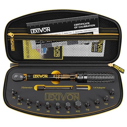 LEXIVON LX-191 Bike Torque Wrench Kit (2-26 Nm, 15 pieces)
